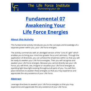 KIA0007 Awakening Your Life Force Energies