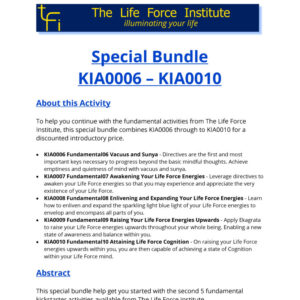 KIA0010B Bundled Activities KIA0006 to KIA0010