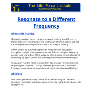 KIA0012  Resonate to a Different Frequency