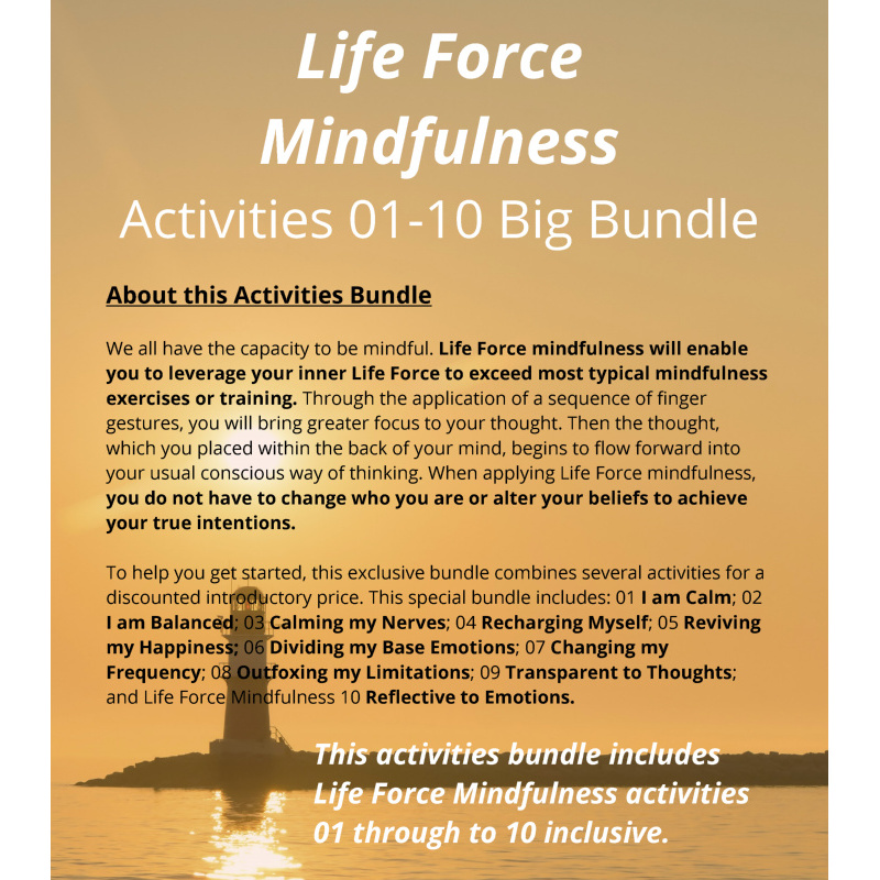 Mindfulness Bundle Activities 01 to 10